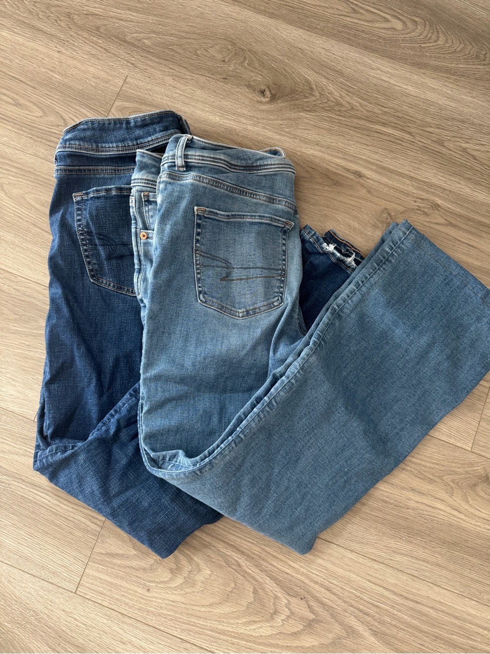 Women’s Classic Blue Denim Jeans - Light & Dark Wash American eagle